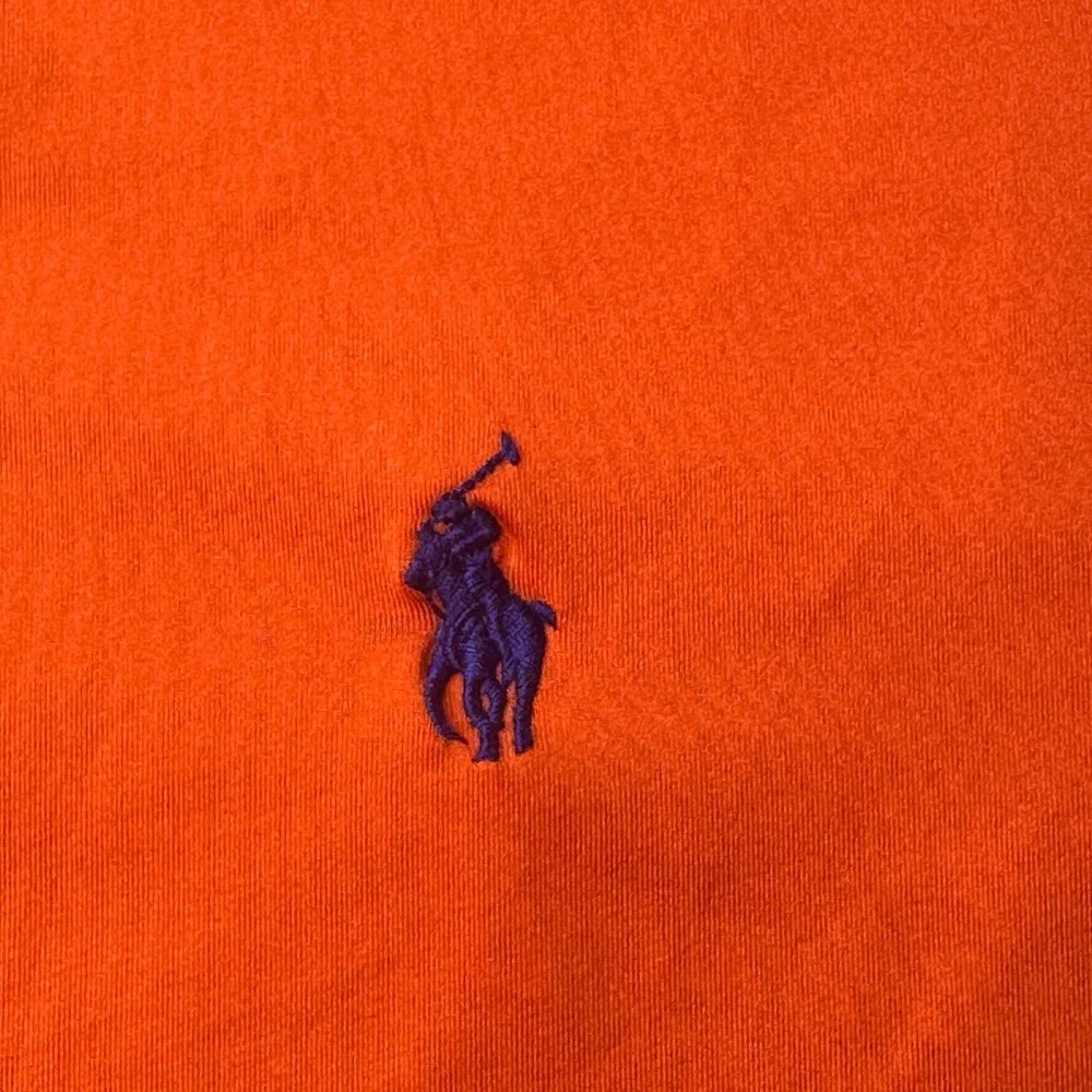 Polo Ralph Lauren Polo Mens M Orange Performance Short Sleeve Pony Logo Stretch